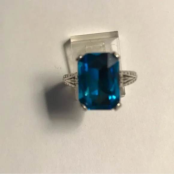 London Blue Topaz 925 Sterling Silver Ring